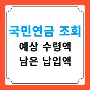 국민연금 조회